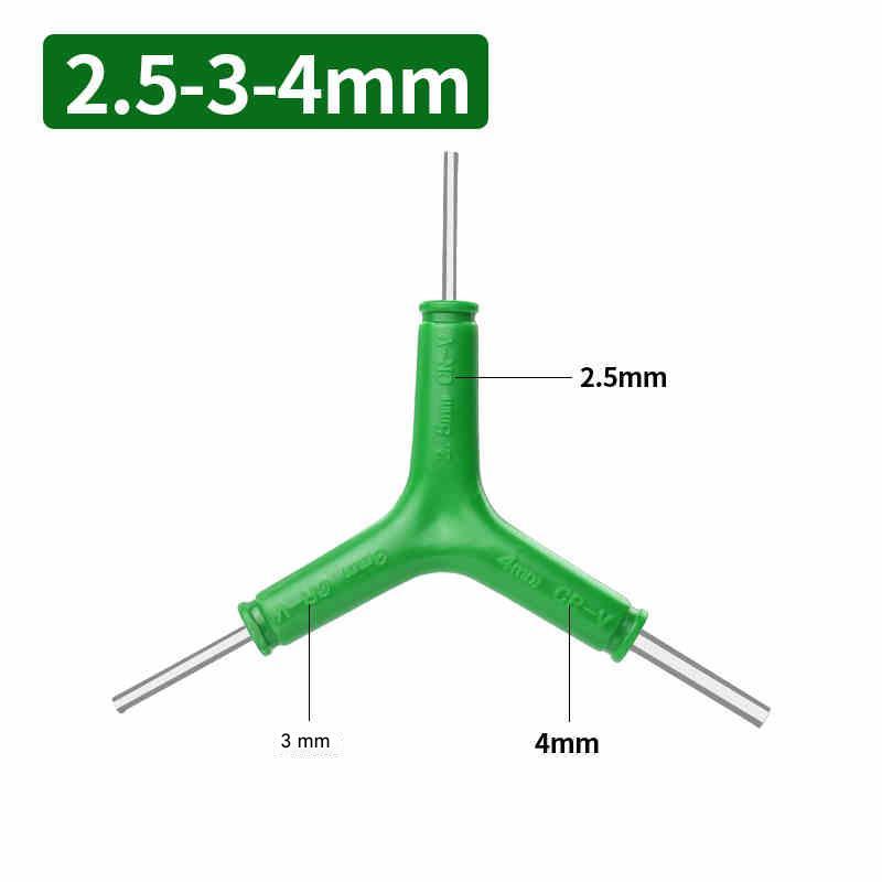 Y-shaped three-pronged hexagonal wrench