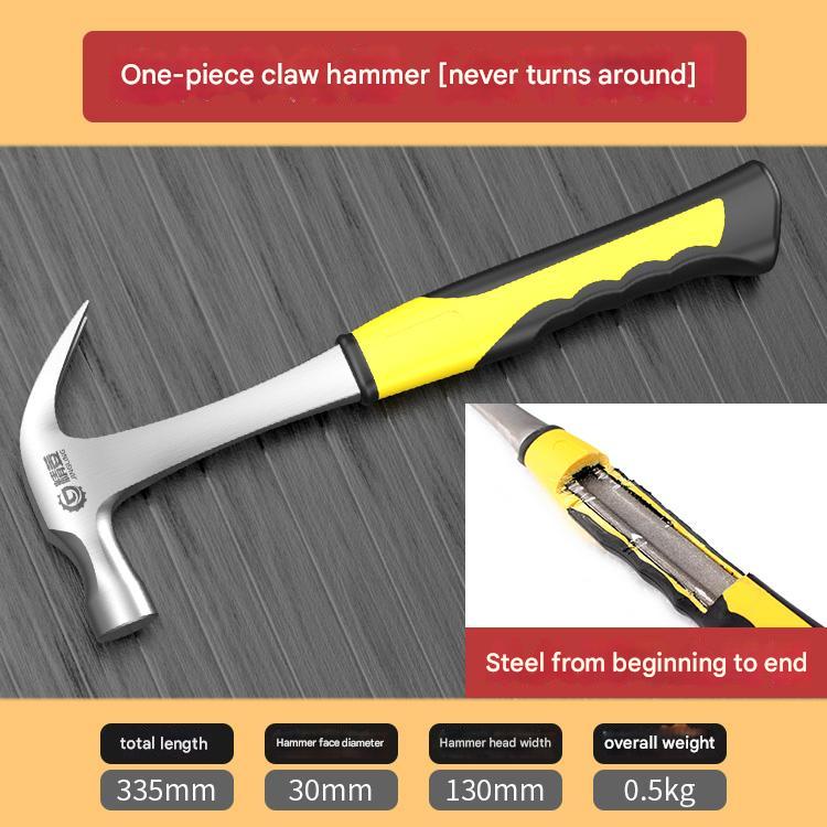 One-piece claw hammer